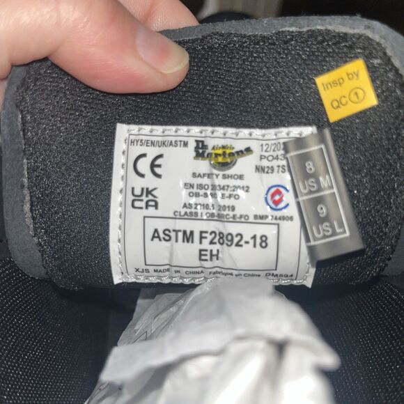 Size 8 Dr. Martens, Unisex 1460 Slip Resistant Service Boots main image 7